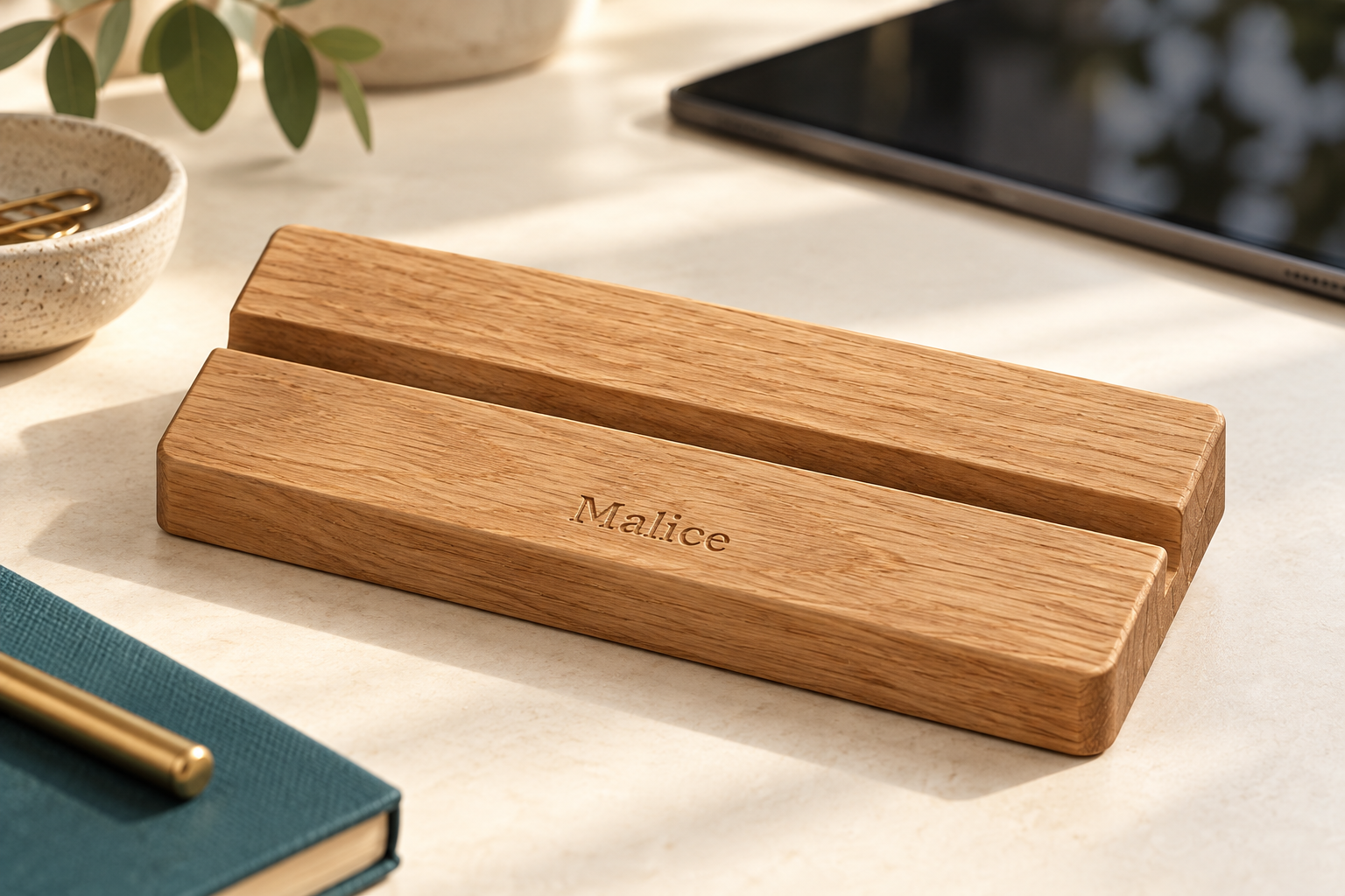 Mise en scène illustrative : Support tablette